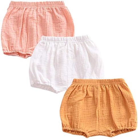 EISHOW 3-Pack Soft Ruffle Summer Harem Shorts for Kids