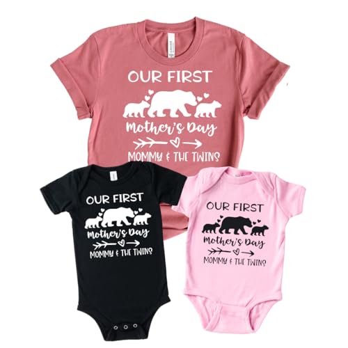 Matching Mommy Me Bodysuits for Twins