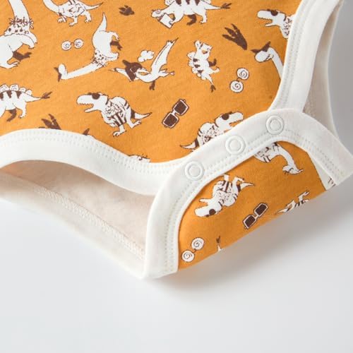 Minicoco Baby Girls Short Sleeve Bodysuit