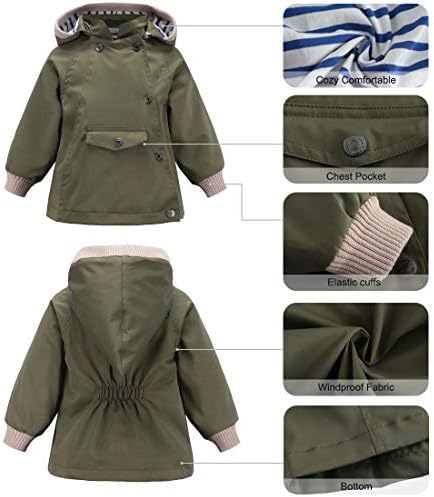 ACESTAR waterproof rain jacket for kids