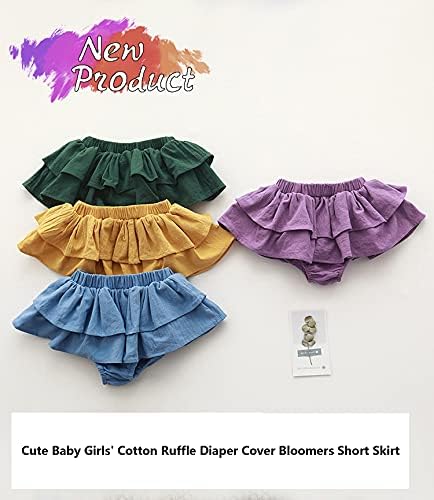 Cotton Stretchy Baby Gender-Neutral Ruffle Shorts Bloomers Basic