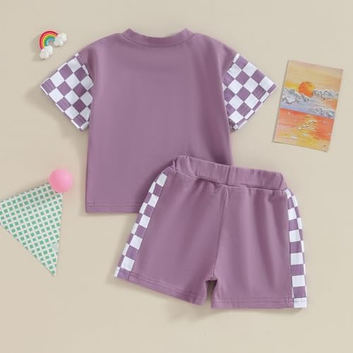 Summer Fun Checker Toddler Clothing Set