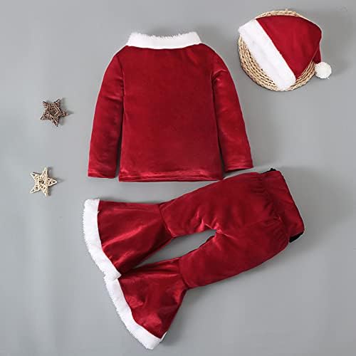 EnJoCho 4PC Toddler Christmas Outfit for Girls Kids