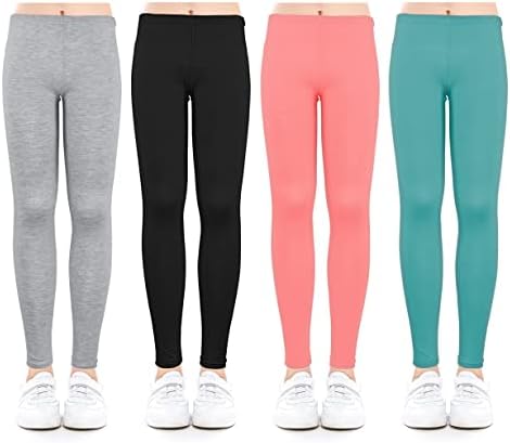 ZukoCert Girls Soft athletic leggings 4-12 years