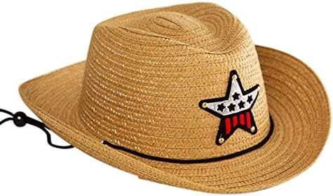 Casual Straw Headband with Straw Charm for Boys Girls Kids Sun Protection