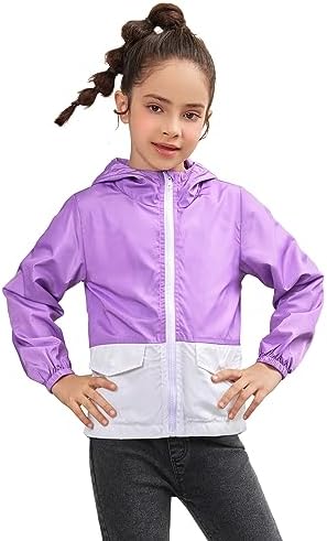 Girls Waterproof Rain Jacket