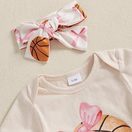 Newborn Baby Girl Basketball Outfit - Cozy and Durable Summer Clothes