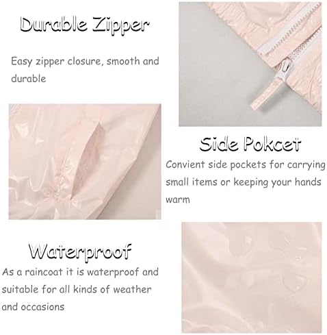 SNOW DIBS Girls Waterproof Rain Jacket