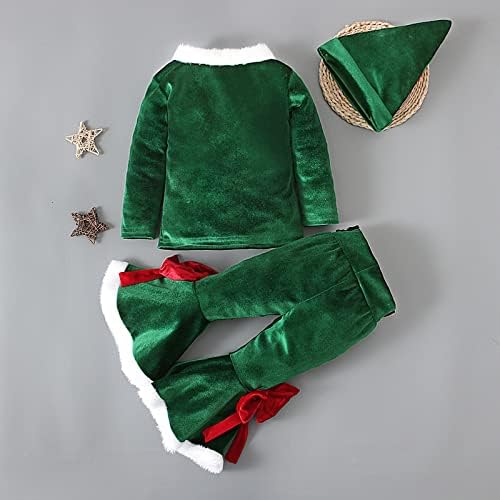EnJoCho Toddler Christmas Outfit Set Pjs HATS
