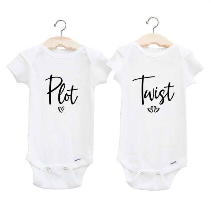 Handmade Funny Twin Bodysuits