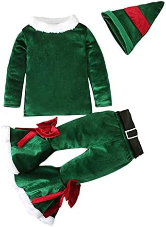 EnJoCho Toddler Christmas Outfit Set Pjs HATS