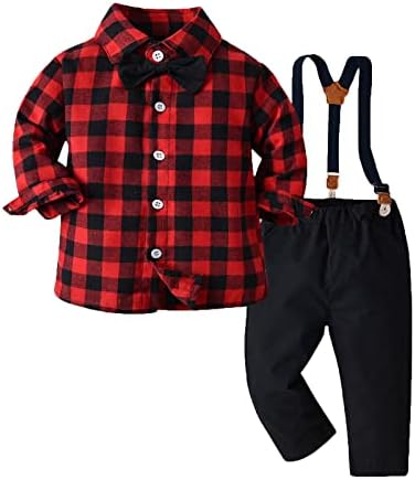 Perfect for Christmas Toddler Boy Christmas Outfit with Cardigan Pants Set