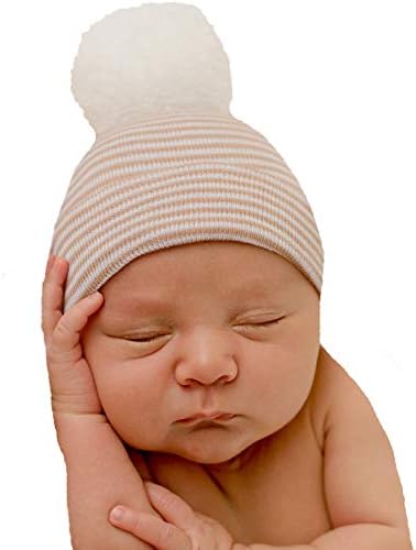 Adorable Newborn Baby Hat with Pom Pom