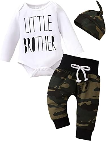 Camouflage romper set for baby boys