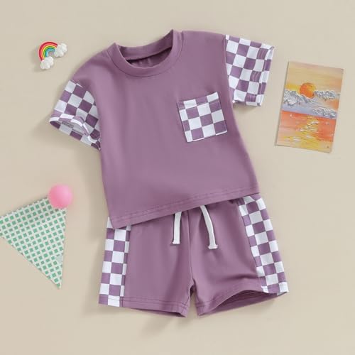 Summer Fun Checker Toddler Clothing Set