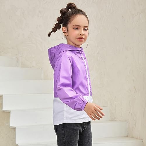 Girls Waterproof Rain Jacket
