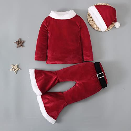 EnJoCho 4PC Toddler Christmas Outfit for Girls Kids