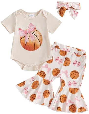 Newborn Baby Girl Basketball Outfit - Cozy and Durable Summer Clothes