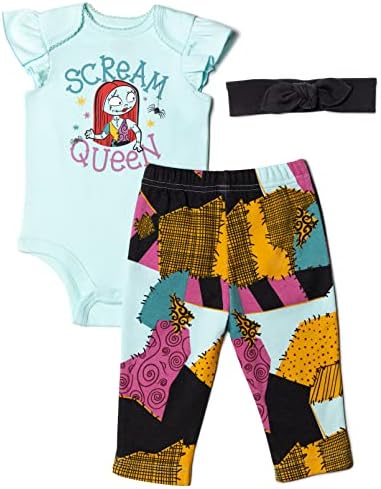 Disney Nightmare Before ChristmasZero Sally Jack Skellington Baby Girls Outfit Set