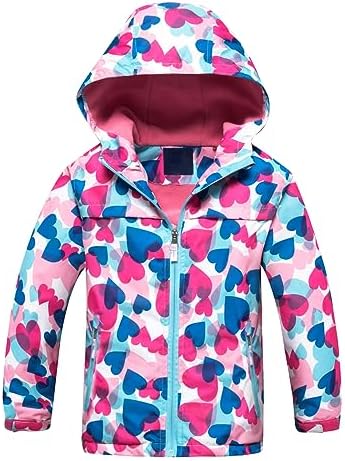 Perfect for Kids Waterproof Rain Jacket with Fleece Lining in US