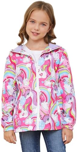 Kids Waterproof Rain Jacket - Lightweight Durable