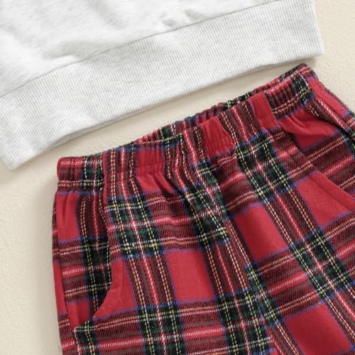 Newborn Christmas Outfit for Boys Little Guys 2-Piece Set
