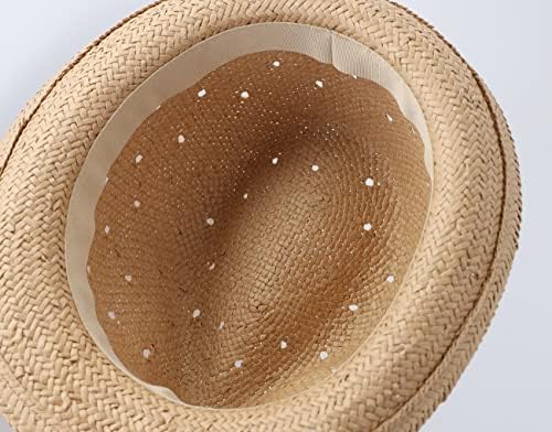 LLMoway Kids summer straw hat for toddlers and babies