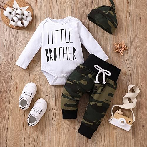 Camouflage romper set for baby boys