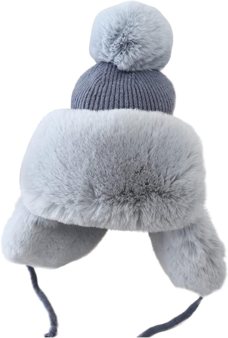 Unisex Baby Winter Warm Beanie Hat with Earflaps for Kids