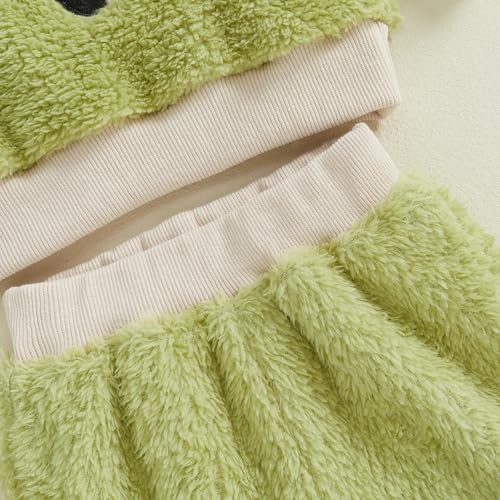 Baby Boy Winter Outfit Set - Soft Warm Fleece Face Print
