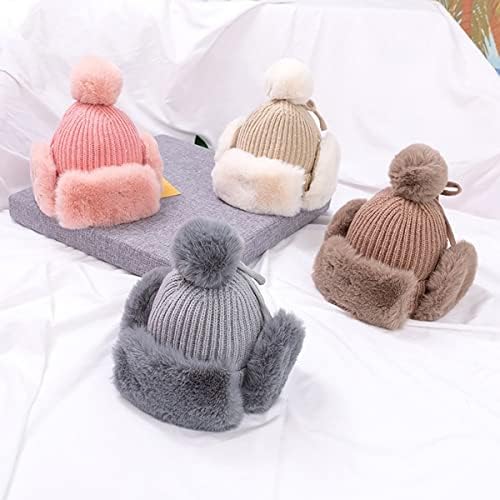 Unisex Baby Winter Warm Beanie Hat with Earflaps for Kids