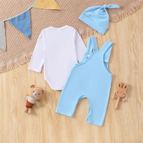 GOLLUNER Cute Baby Romper Pants Set Soft Gentle for Newborns
