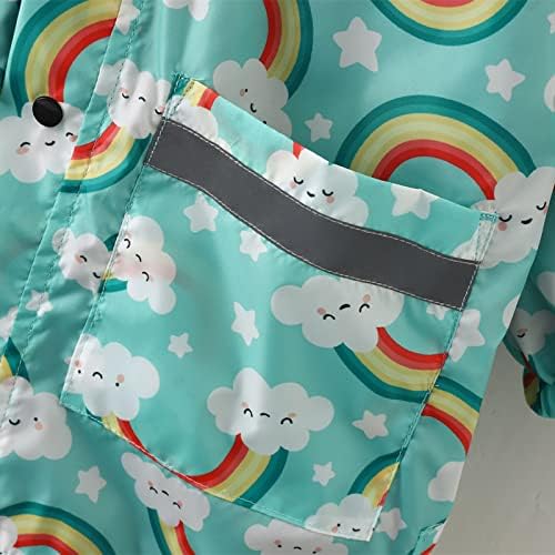 RNTOPToddler Waterproof Rain Jacket Pants Set Light Blue