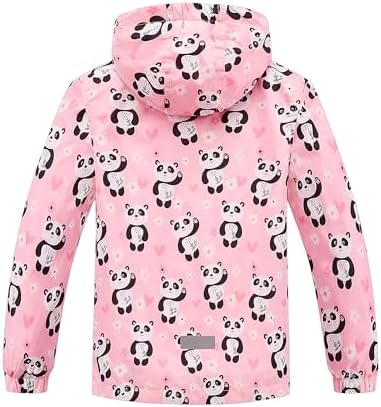 C2M Girls Boys Rain Jacket Waterproof