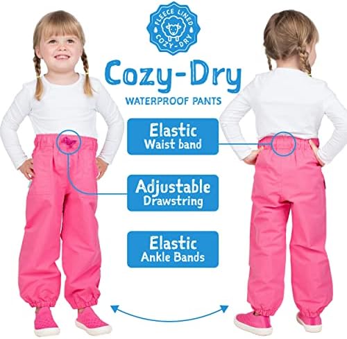JAN JUL Kids Cozy Dry Water-Proof Rain Snow Pants D
