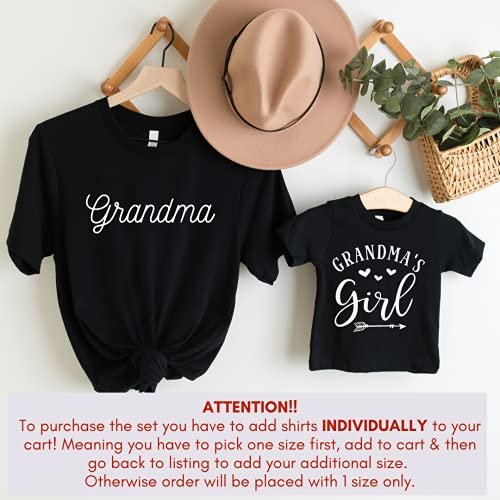 Grandmas Girl - Granddaughter Grandma Matching Shirts