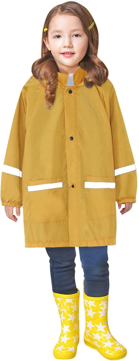 Lightweight Windbreaker Rain Jacket for Kids - Durable Waterproof