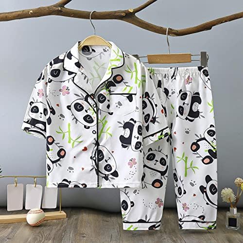 Cartoon Printed Toddler Outfit Set for Girls Boys 2PCS in 2025
