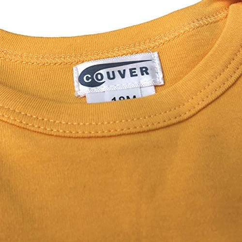 COUVER Baby Infant Toddler Long Sleeve Bodysuit Onesie Plus