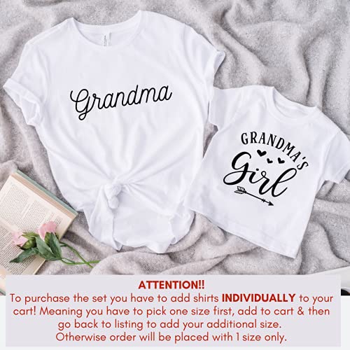 Grandmas Girl - Granddaughter Grandma Matching Shirts