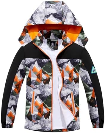 SaphiRose Kids Waterproof Rain Jacket Perfect for wet adventures