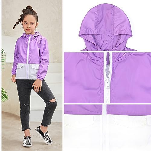 Girls Waterproof Rain Jacket