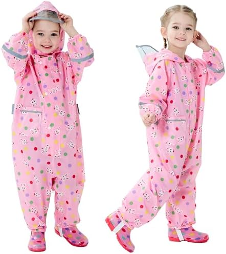 Fewlby Toddler Rain Jacket Coverall