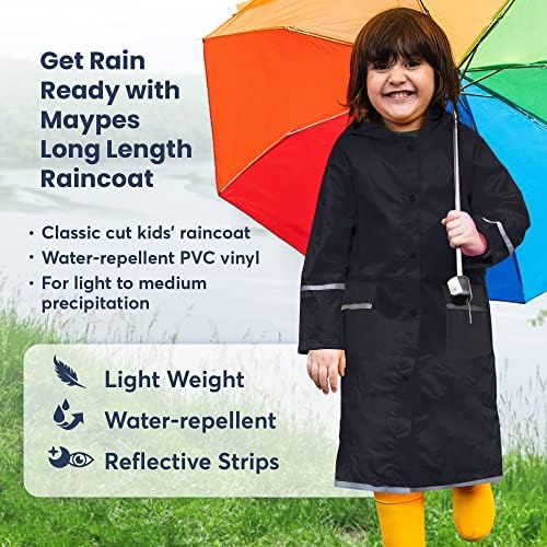 MaypesKids Water-Proof Rain Jacket Stay Safe Dry