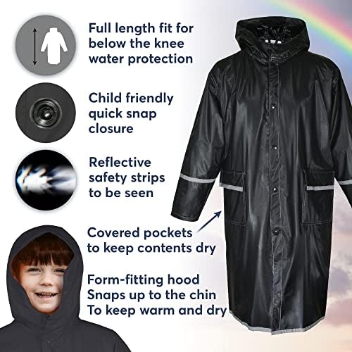 MaypesKids Water-Proof Rain Jacket Stay Safe Dry