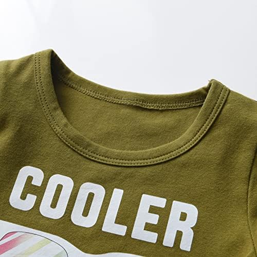 Eghunooy Toddler Boys Playful Printed Outfit Set
