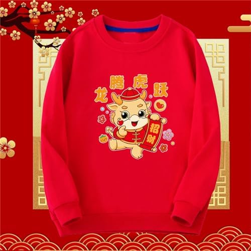 Childrens Spring Festival Red Hoodie