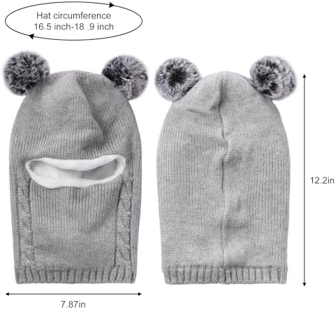 BAOPLAYKIDS polaroid winter hat set childrens polaroid heating hat