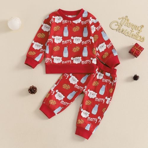 Christmas Toddler Outfit Cozy Soft Set for Boys Girls