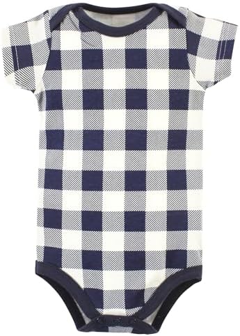 Unisex Cotton Bodysuit Pants Bib Set for Babies